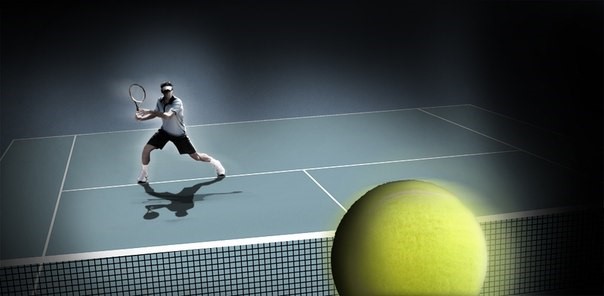 На победу в теннисном матче влияет покрытие корта.
